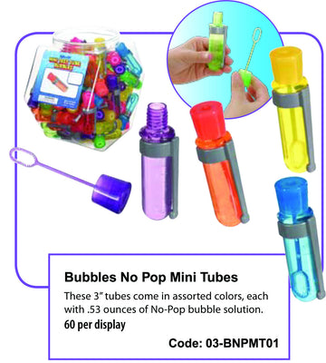 No-Pop Mini Bubble Tubes