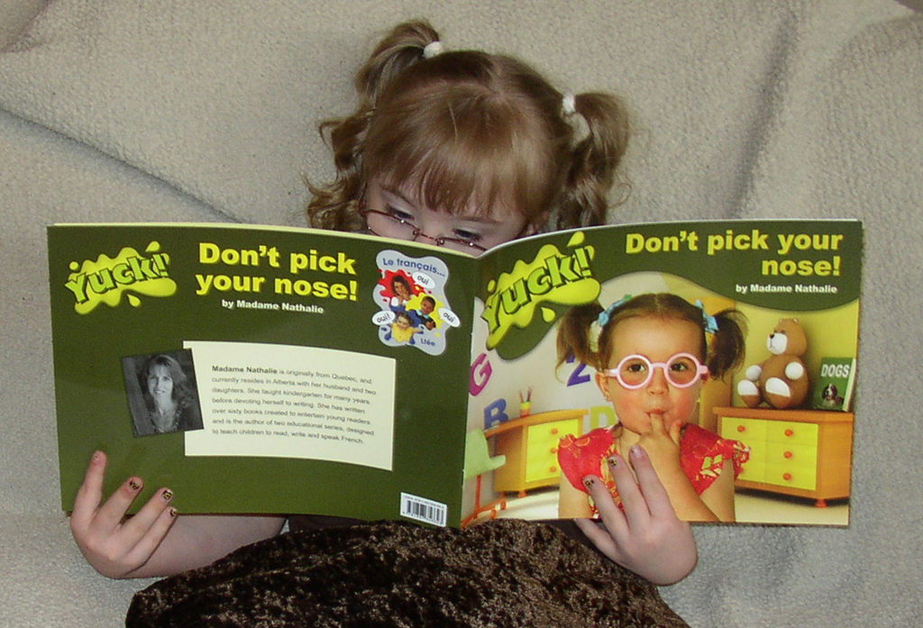 Book called 'Yuck Don't Pick your Nose"
