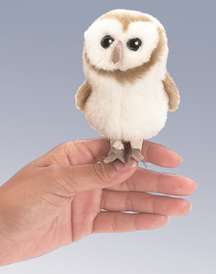 Mini Puppet - Barn Owl Finger Puppet